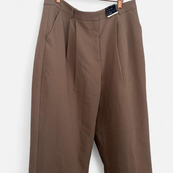 Abercrombie & Fitch Sloane Ultra High-Rise Wide Leg Curve Love Trousers 16 NWT - Picture 4 of 6